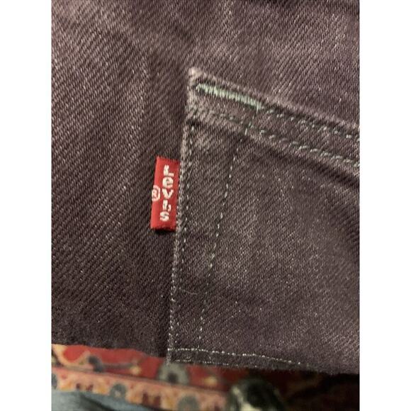 Levis 501 Original Straight Fit Jeans Size 40x30 Purple White Oak Cone Denim - Picture 2 of 7